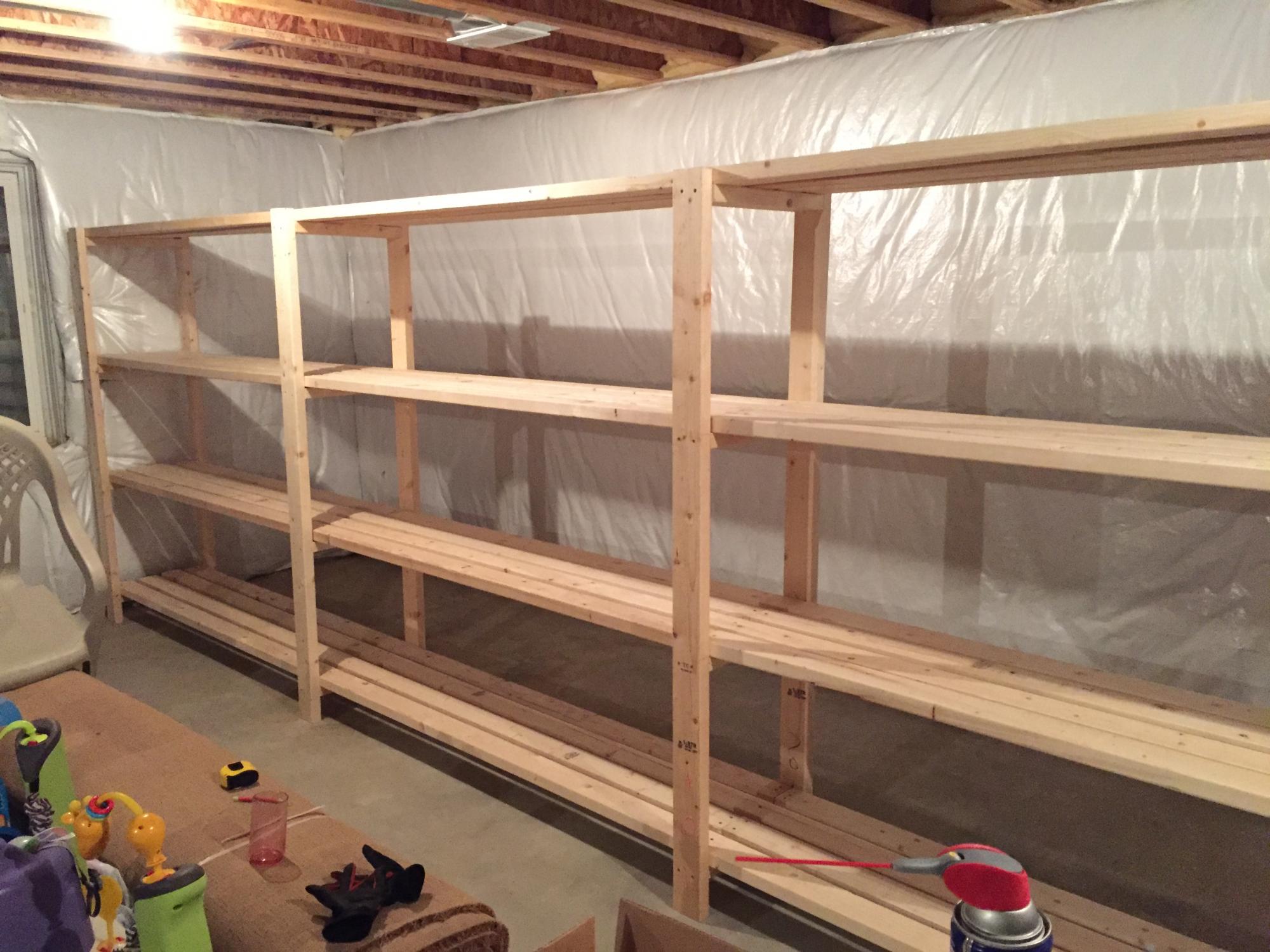 Basement 2024 storage shelving